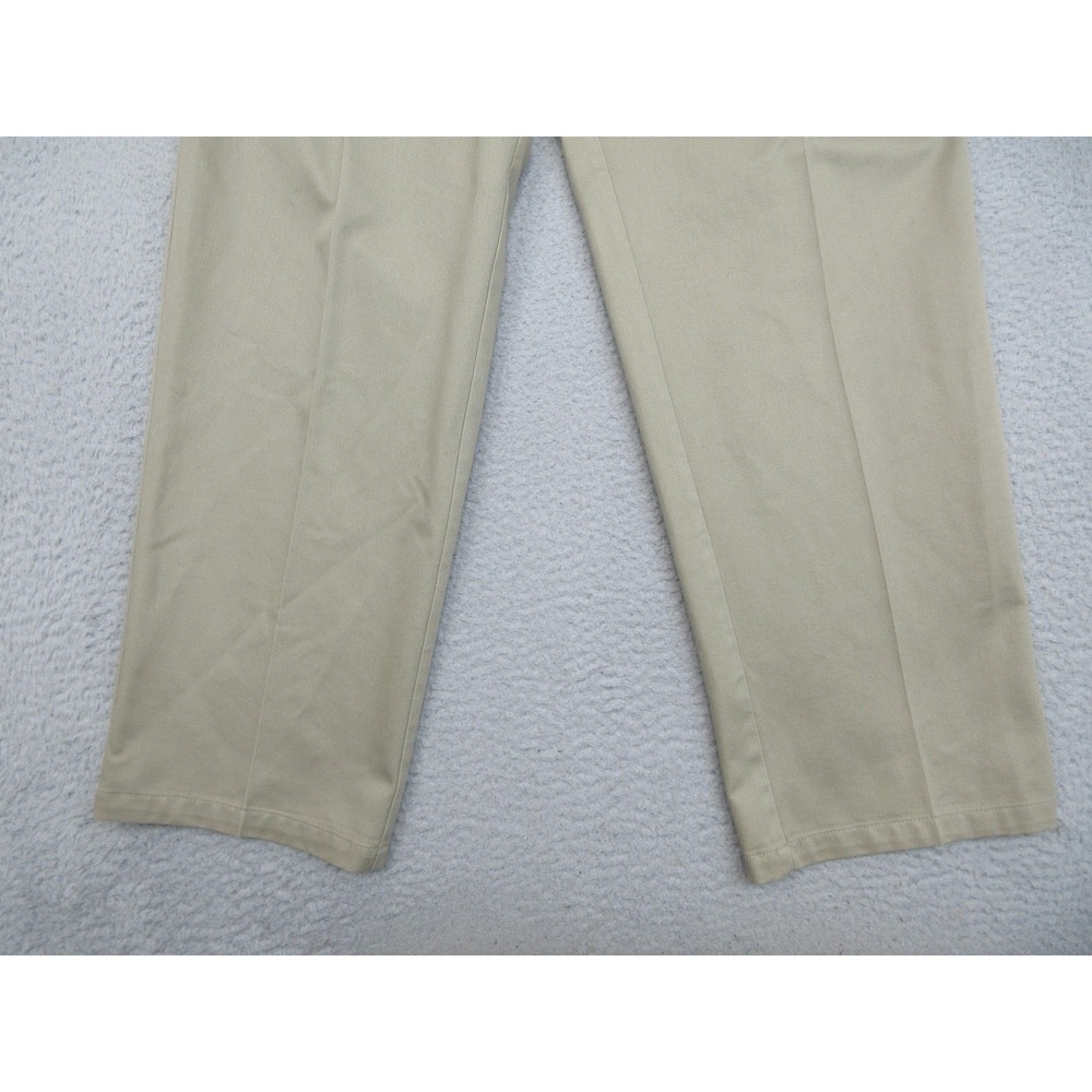 Dockers Pleated Khaki Chino Pants Mens 32x32 Beige Classic Fit Cotton Casual - Picture 4 of 16